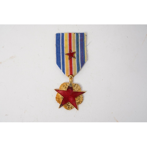 669 - A French 'War Wounded Star' medal.