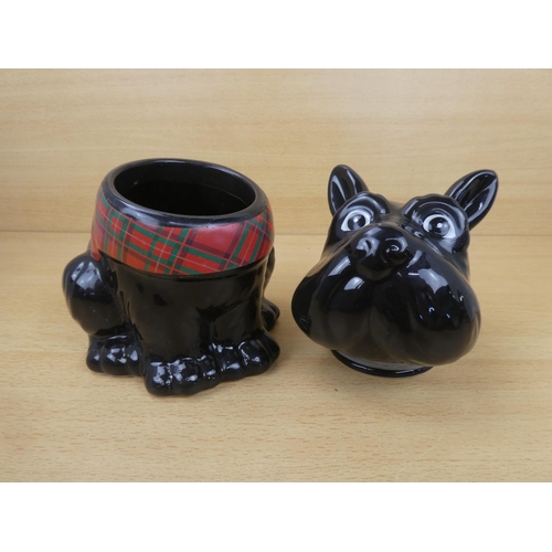 39 - A 'Scottie Dog' ceramic biscuit barrel.