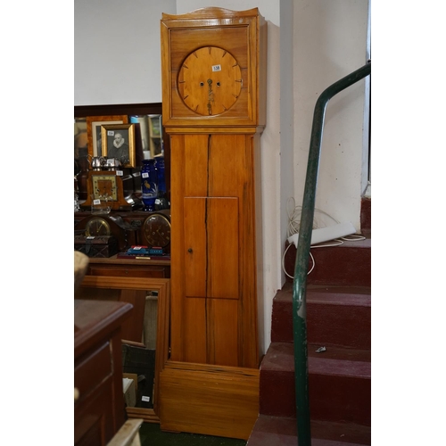 538 - An unusual handmade Art Deco longcase clock.