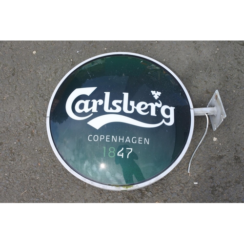 790B - An exterior Carlsberg advertising sign from the Atlantic Bar Portrush.