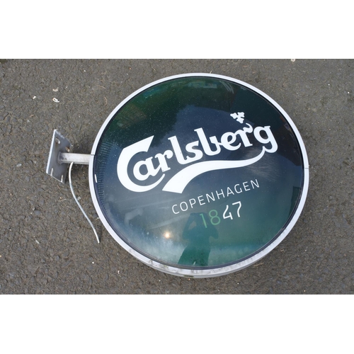 790B - An exterior Carlsberg advertising sign from the Atlantic Bar Portrush.