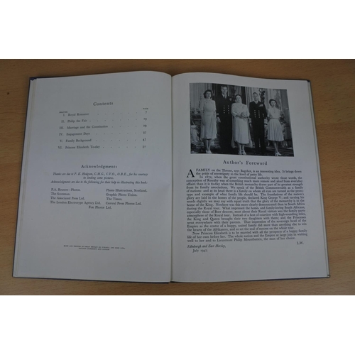 917 - A Silver Wedding commemorative book by Louis Wulff and another Elizabeth and Philip.