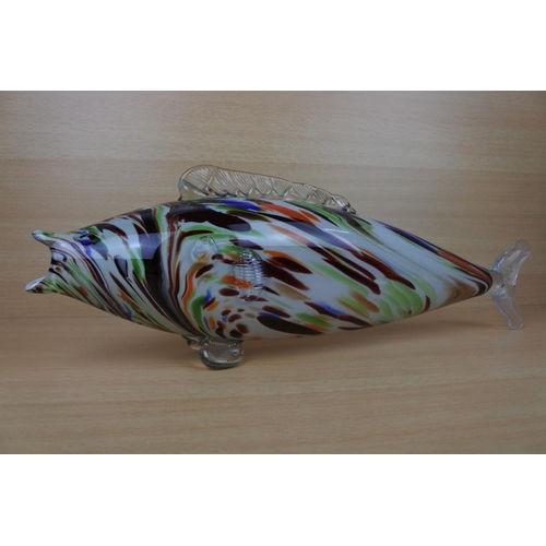 938 - A large stunning vintage Murano glass fish.