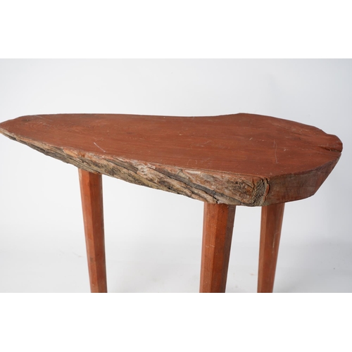 1050 - A small handmade wooden stool.