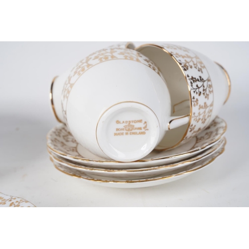 1072 - A vintage Gladstone bone china tea set.