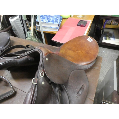 538 - A Robert Johnston Ltd, Belfast horse saddle and another.