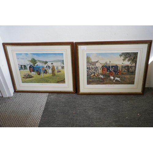 614 - A pair of framed prints from the James Herriot 1994, Border Fine Art collection 'New Technology Arri... 