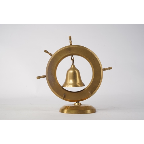 634 - A nautical style bell on stand.