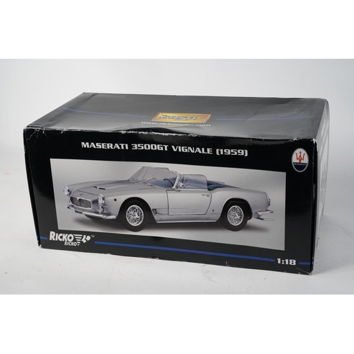 A boxed Ricko Maserati 3500GT Vignale (1959) collectors car.