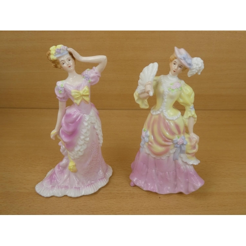 41 - Two 'Leonardo Collection' fine bone china figures 'Kate' and 'Allison'.