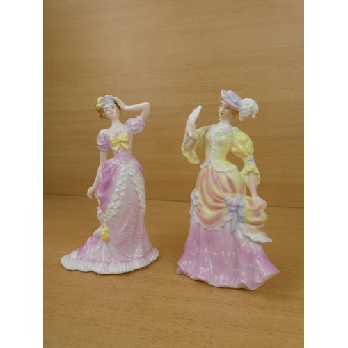 41 - Two 'Leonardo Collection' fine bone china figures 'Kate' and 'Allison'.