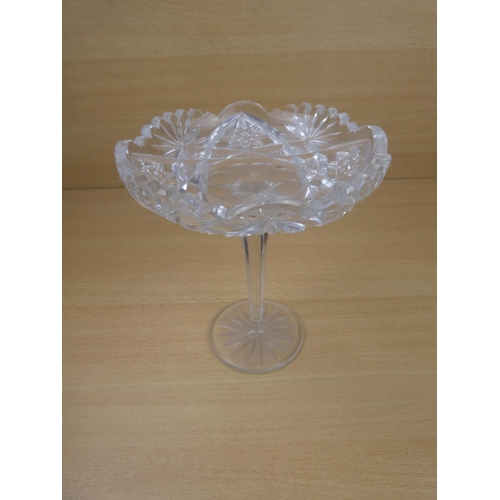 77 - A stunning cut glass bonbon dish.