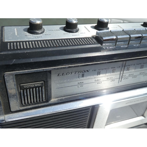 307 - A vintage Lloytron radio cassette player and another.