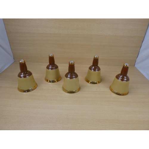 477 - Five Wade 'Bell's Scotch Whisky' decanters.