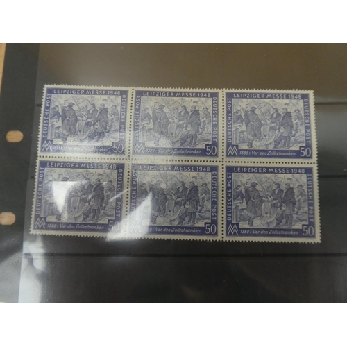 584 - A lot of German Leipziger postage stamps and more.