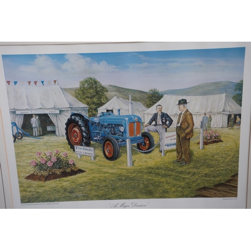 614 - A pair of framed prints from the James Herriot 1994, Border Fine Art collection 'New Technology Arri... 