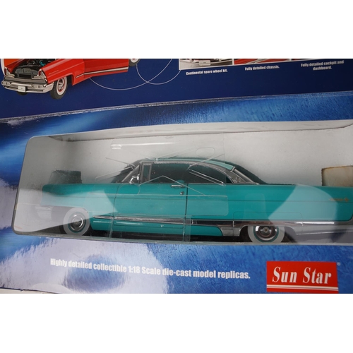 708 - A boxed Sun Star 'The Platinum Collection' 1956 Lincoln Premiere collectors car.