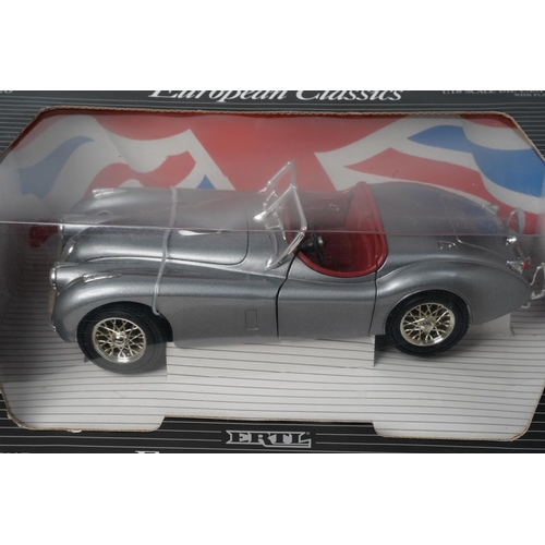 725 - A boxed Ertl European Classics 1948 Jaguar XK120 collectors car, scale 1:18.