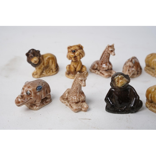 770 - A collection of Wade ceramic animal figures and more.