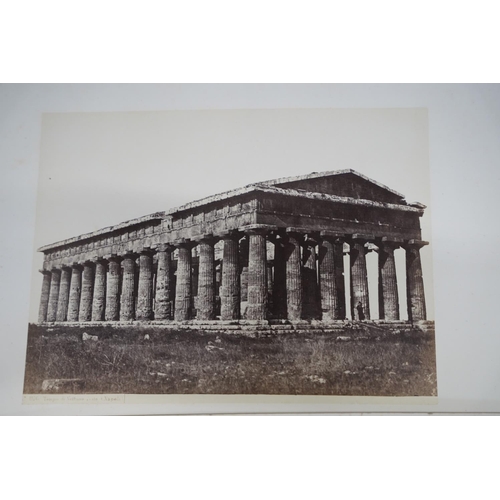 898 - A lot of antique mounted prints of monumental building and more.