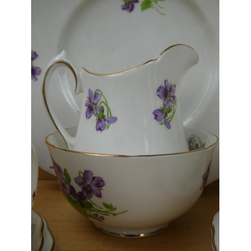 982 - A vintage Melba bone china tea set.