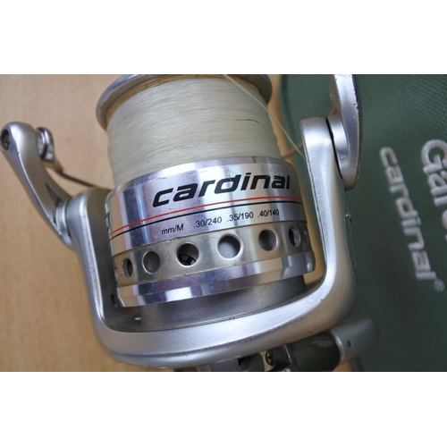 1021 - An Abu Garcia Maxxar Cardinal 106R reel in carry case..