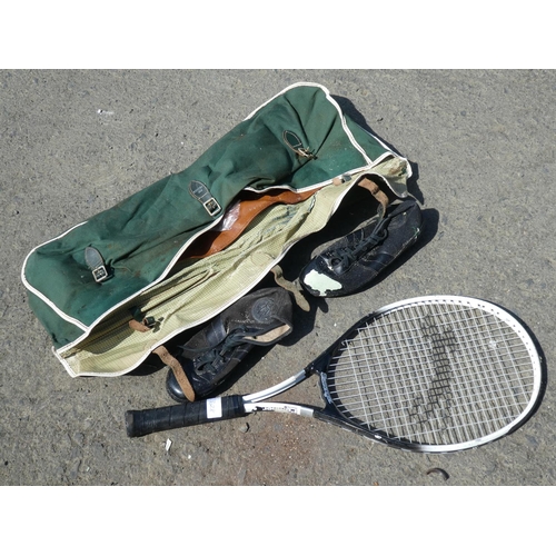 1054 - A Slazenger tennis racket and more.