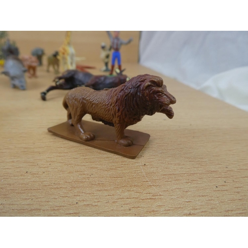 1 - A collection of vintage toy animals and more.