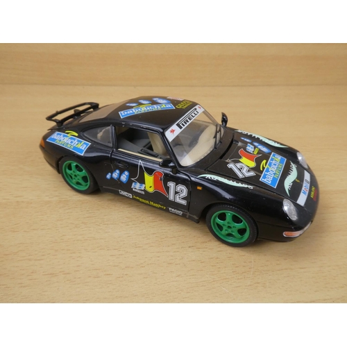 20 - A Burago diecast model Porsche 911, scale 1:18.