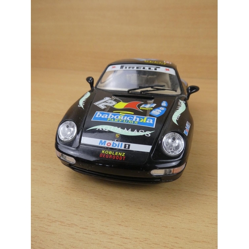 20 - A Burago diecast model Porsche 911, scale 1:18.