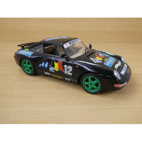 20 - A Burago diecast model Porsche 911, scale 1:18.