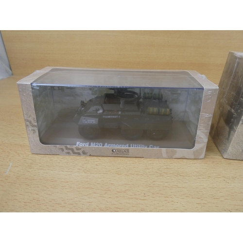 58 - Two cased Atlas Editions Collection diecast 'Ultimate Tank Collection' vehicles 'Ford M20 Armoured U... 