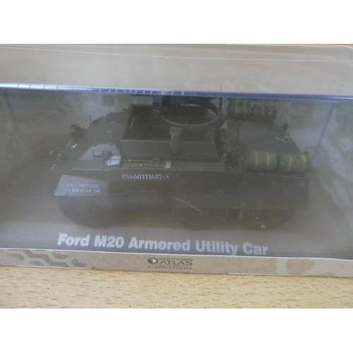 58 - Two cased Atlas Editions Collection diecast 'Ultimate Tank Collection' vehicles 'Ford M20 Armoured U... 