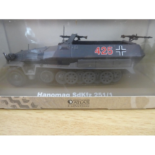 76 - Two cased Atlas Editions Collection diecast 'Ultimate Tank Collection' vehicles 'Hanomag Sdkfz 251/1... 