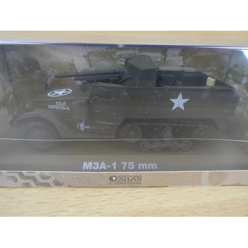 76 - Two cased Atlas Editions Collection diecast 'Ultimate Tank Collection' vehicles 'Hanomag Sdkfz 251/1... 