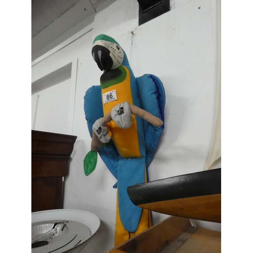 86 - A large parrot.