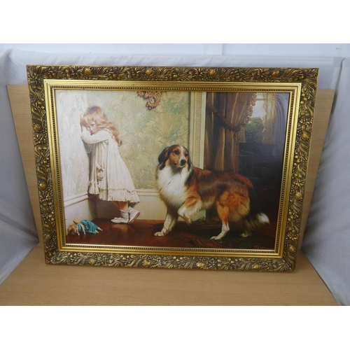 89 - A vintage framed print 'A Special Pleader' by Charles Burton Barber, measuring 62x44cm (print size).