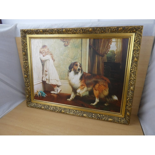 89 - A vintage framed print 'A Special Pleader' by Charles Burton Barber, measuring 62x44cm (print size).