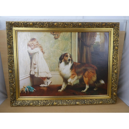 89 - A vintage framed print 'A Special Pleader' by Charles Burton Barber, measuring 62x44cm (print size).