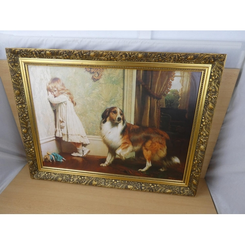 89 - A vintage framed print 'A Special Pleader' by Charles Burton Barber, measuring 62x44cm (print size).