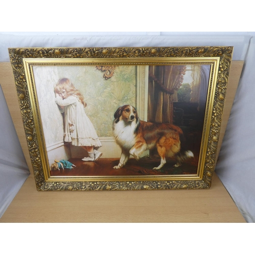 89 - A vintage framed print 'A Special Pleader' by Charles Burton Barber, measuring 62x44cm (print size).