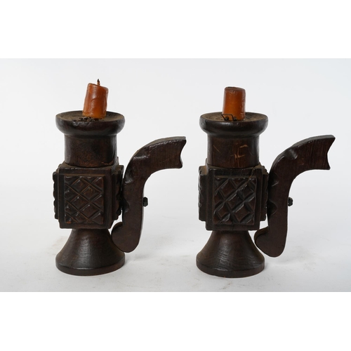 113 - A pair of vintage candleholders.