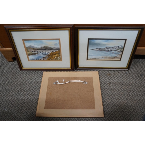 122 - Three framed limited edition prints by Martin Goode, each measuring 19x12cm.