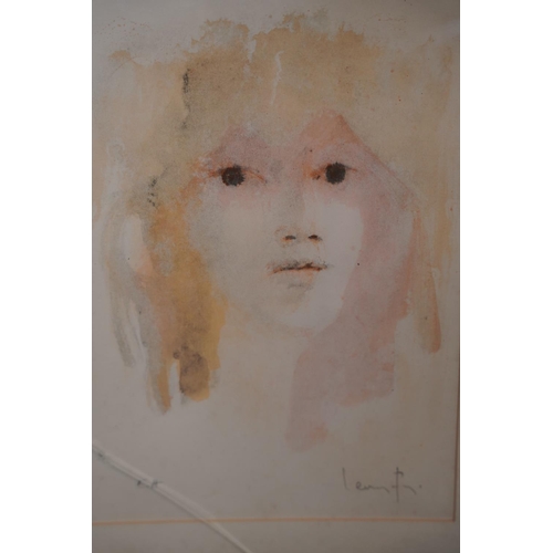 142 - A vintage framed Ganymed Facsimile print 'Nude' by Auguste Rodin measuring 19x30cm and another frame... 