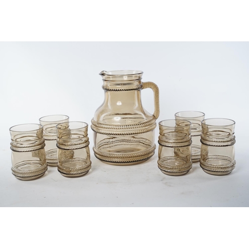 149 - A stunning vintage seven piece drinks set.