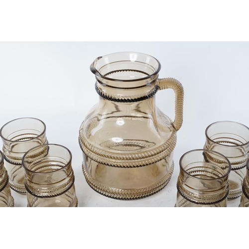 149 - A stunning vintage seven piece drinks set.