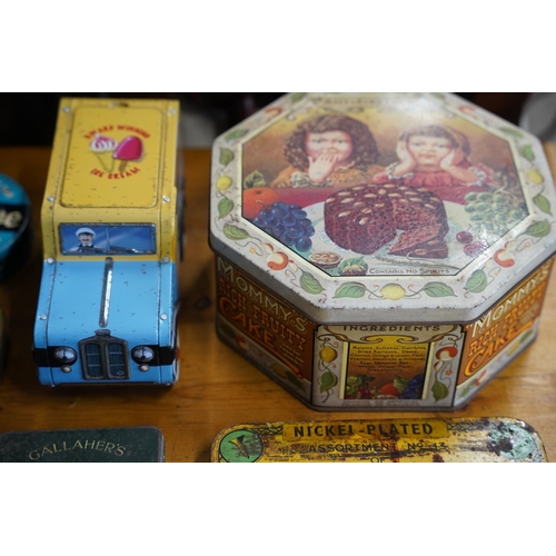 485 - A large lot of vintage cigarette and sweet tins and more.