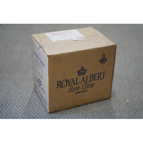 498 - A vintage Royal Albert Old Country Rose cardboard box.