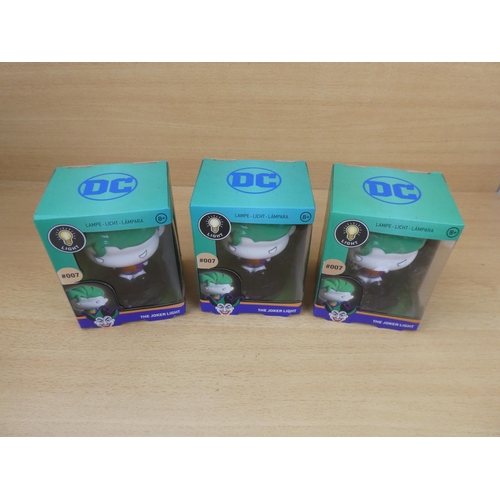 501 - Three boxed DC Joker lights.