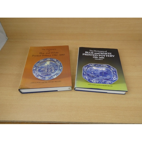 515 - Two reference books on antique blue and white pottery.